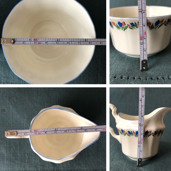 💜 3/$15 Vintage Adderley cream & sugar set - Picture 7 of 9